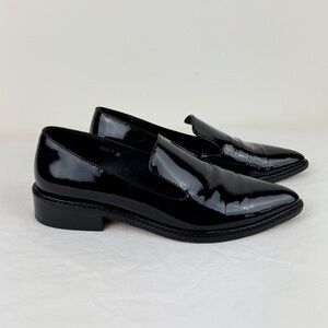 Alias Mae Black Patent Leather Loafers